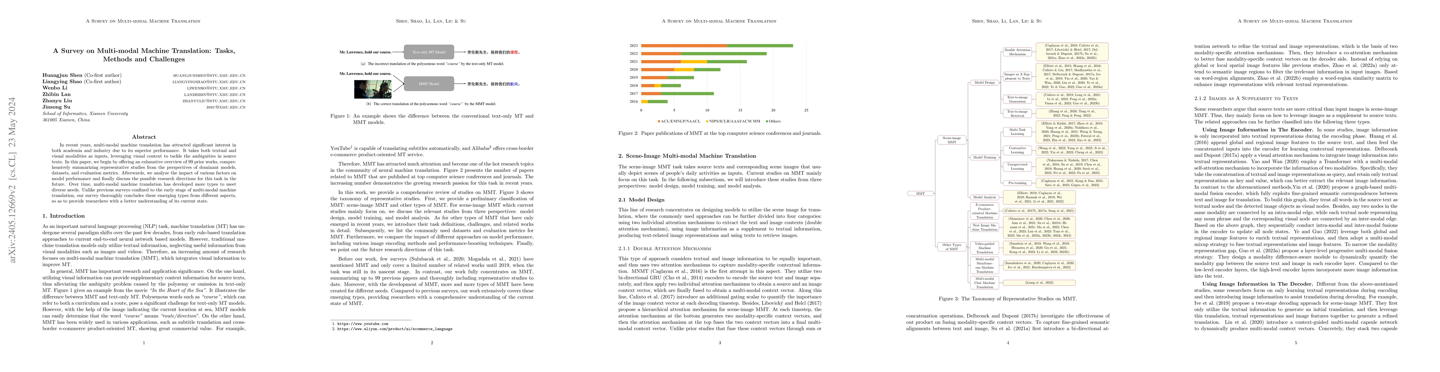 Thumbnail for A Survey on Multi-modal Machine Translation: Tasks, Methods and
  Challenges