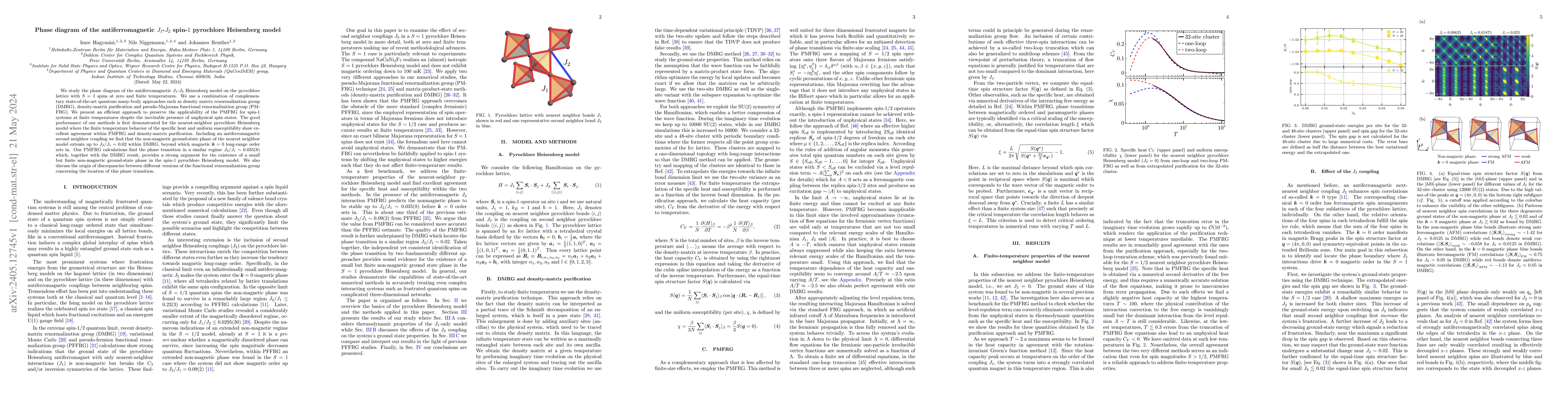 Thumbnail for Phase diagram of the antiferromagnetic $J_1$-$J_2$ spin-$1$ pyrochlore
  Heisenberg model