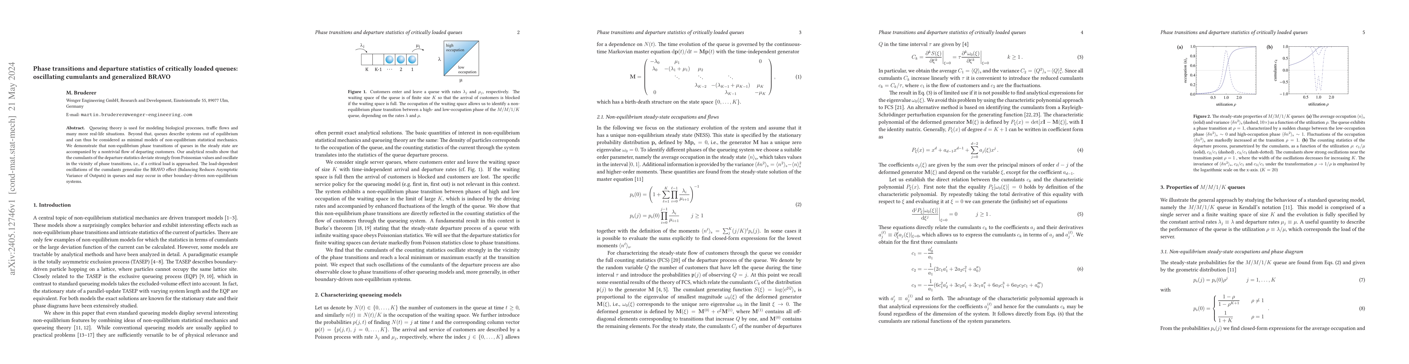 Thumbnail for Phase transitions and departure statistics of critically loaded queues:
  oscillating cumulants and generalized BRAVO