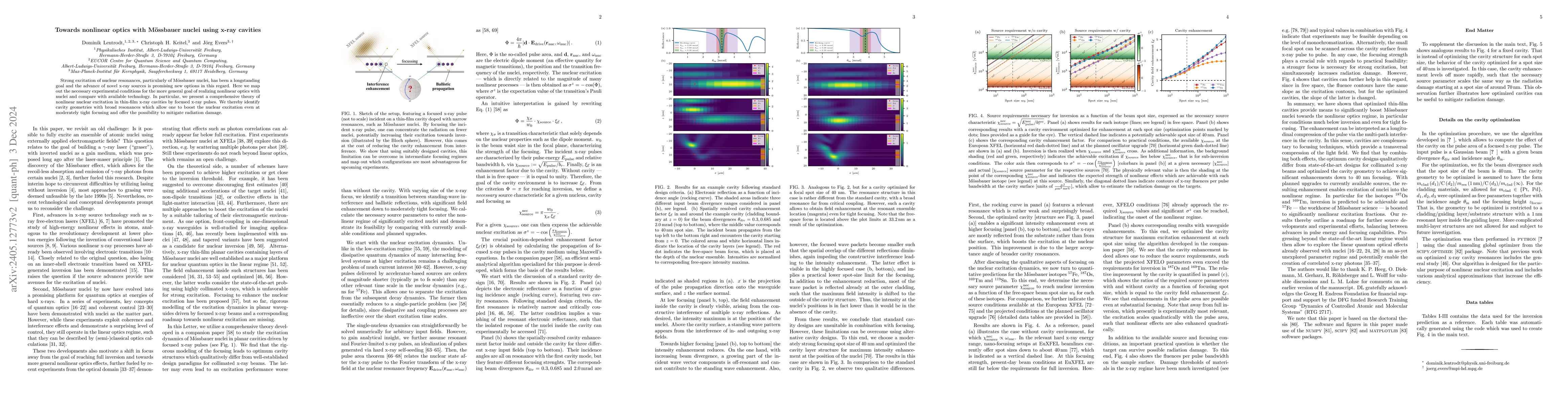 Thumbnail for Towards nonlinear optics with M\"ossbauer nuclei using x-ray cavities