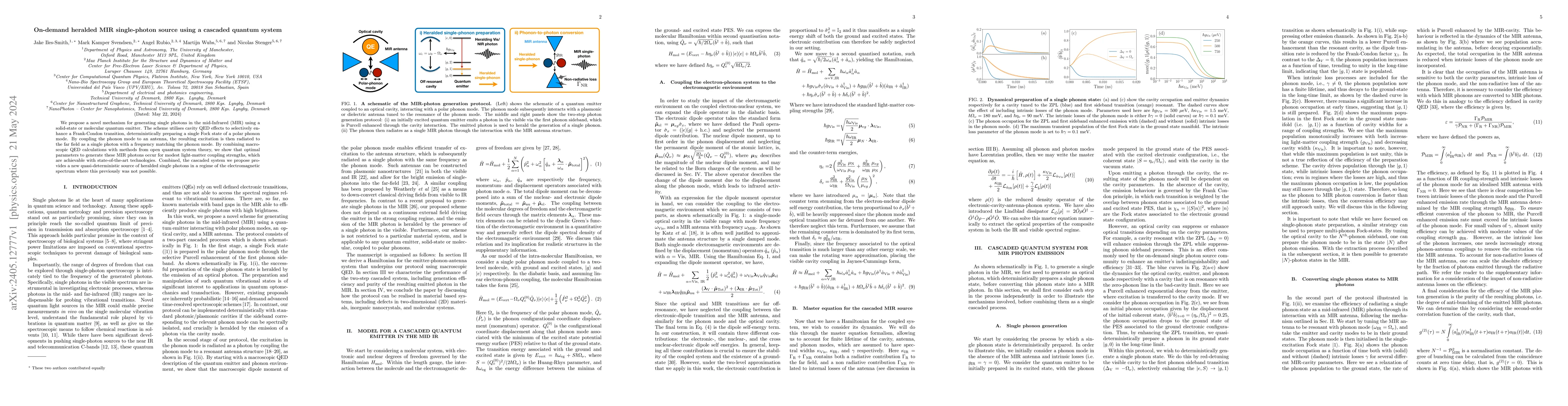 Thumbnail for On-demand heralded MIR single-photon source using a cascaded quantum
  system