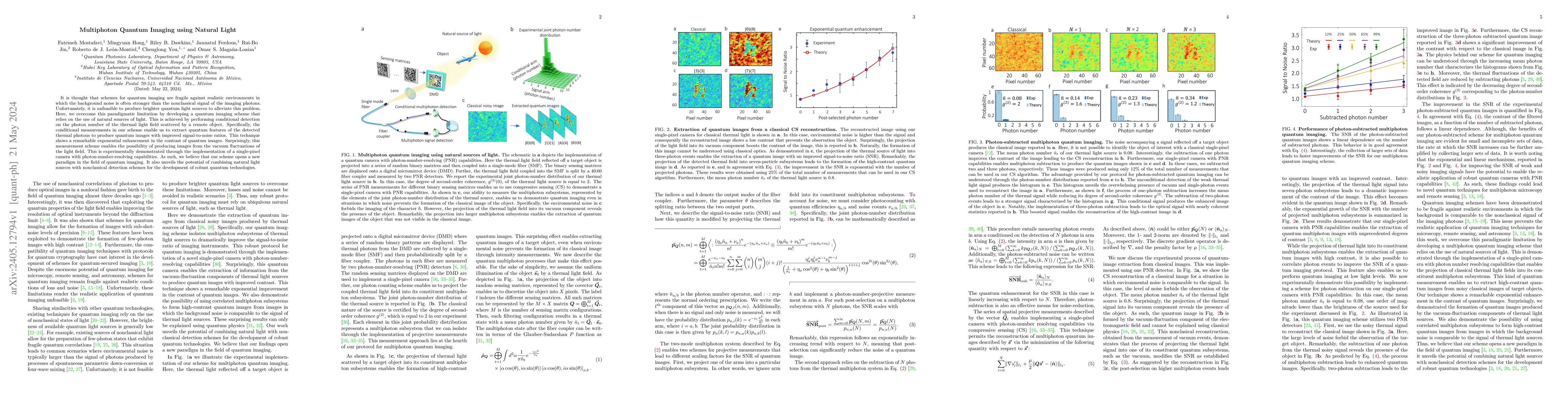 Thumbnail for Multiphoton Quantum Imaging using Natural Light