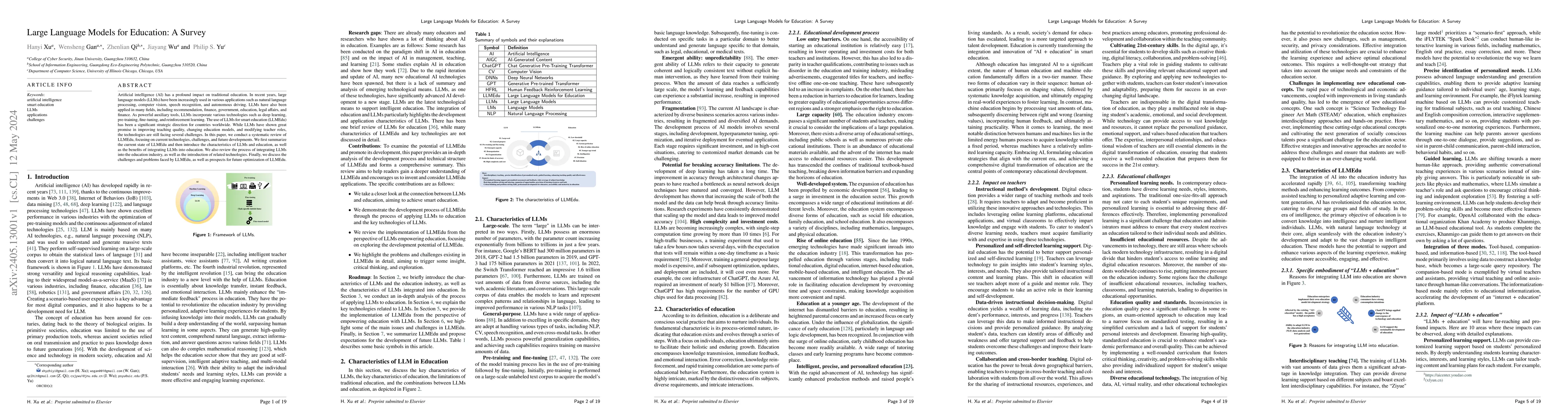 Thumbnail for Large Language Models for Education: A Survey