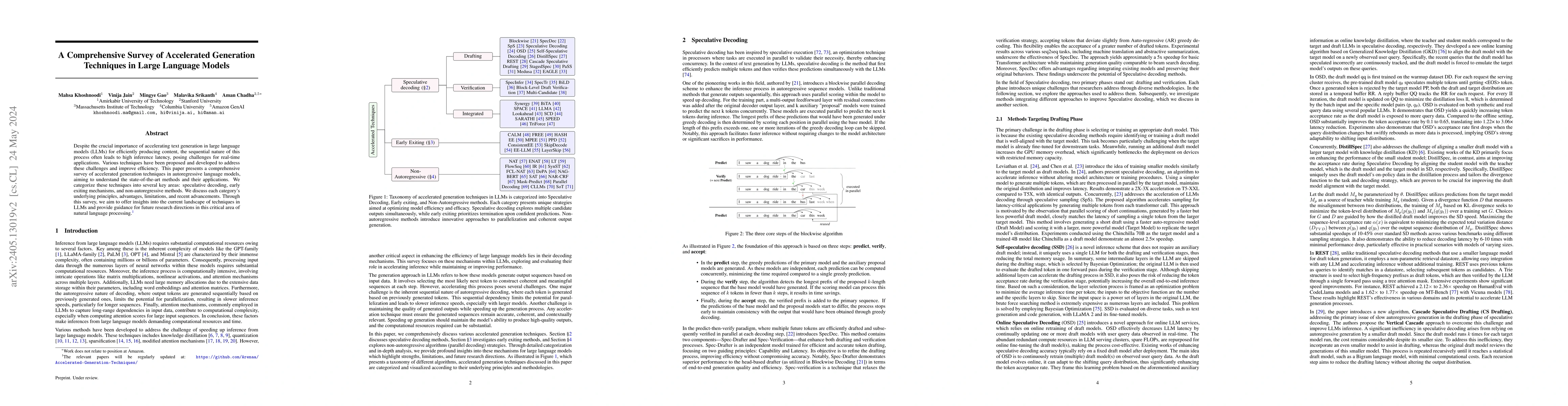 Thumbnail for A Comprehensive Survey of Accelerated Generation Techniques in Large
  Language Models