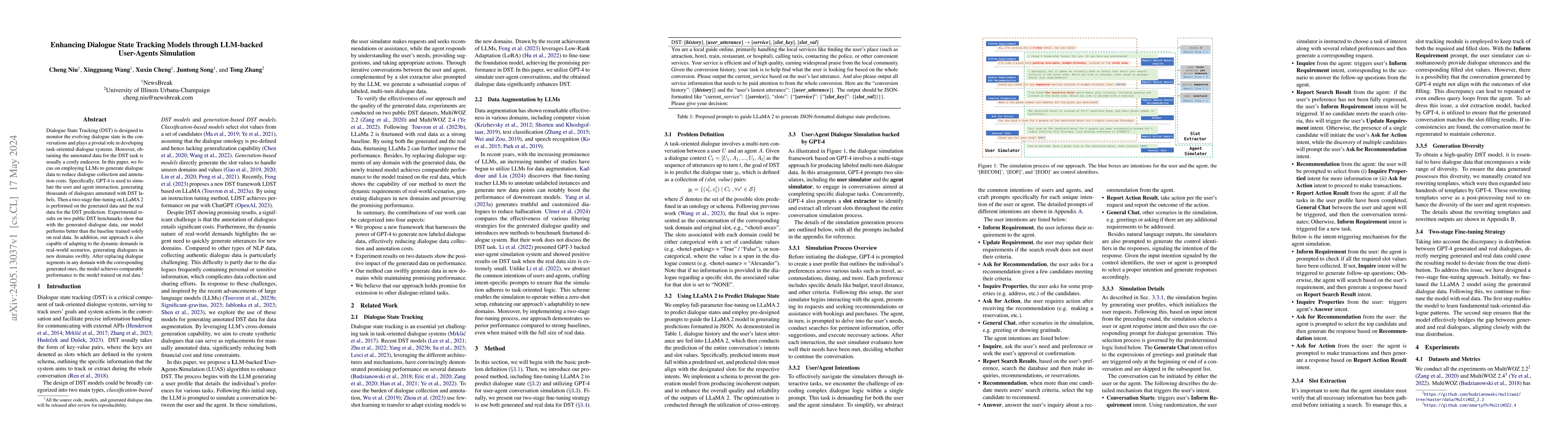 Thumbnail for Enhancing Dialogue State Tracking Models through LLM-backed User-Agents
  Simulation