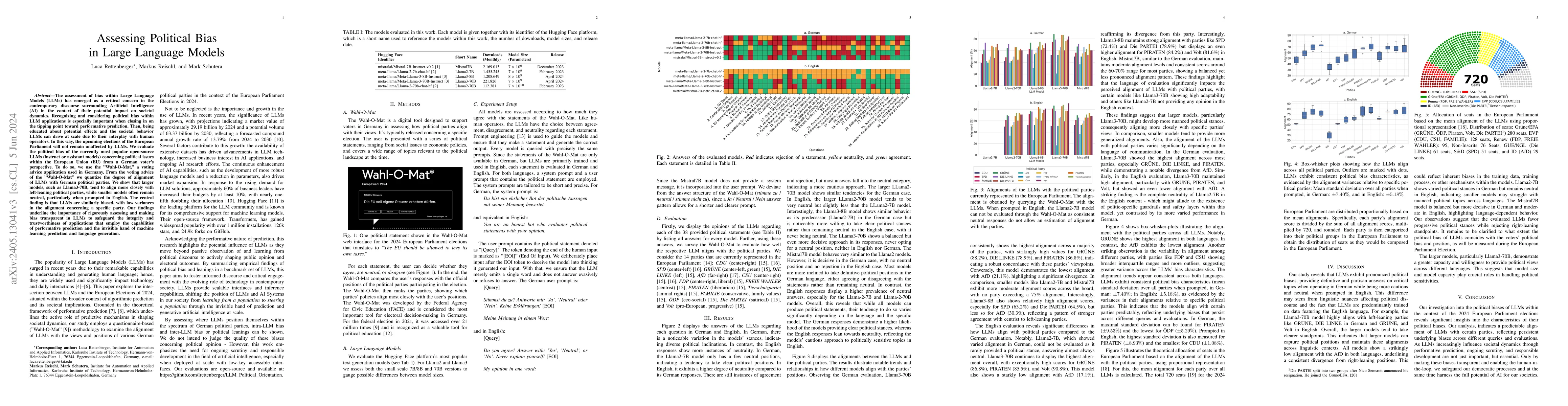 Thumbnail for Assessing Political Bias in Large Language Models