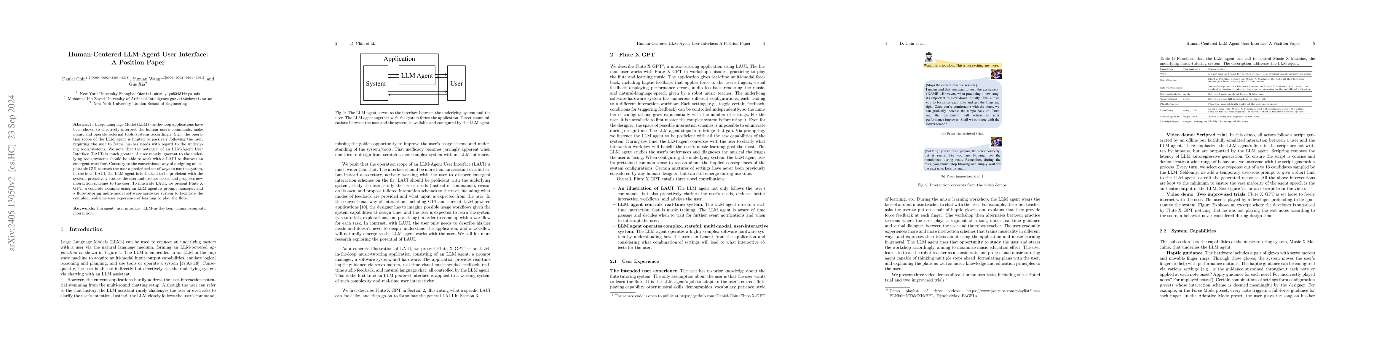 Thumbnail for Human-Centered LLM-Agent User Interface: A Position Paper