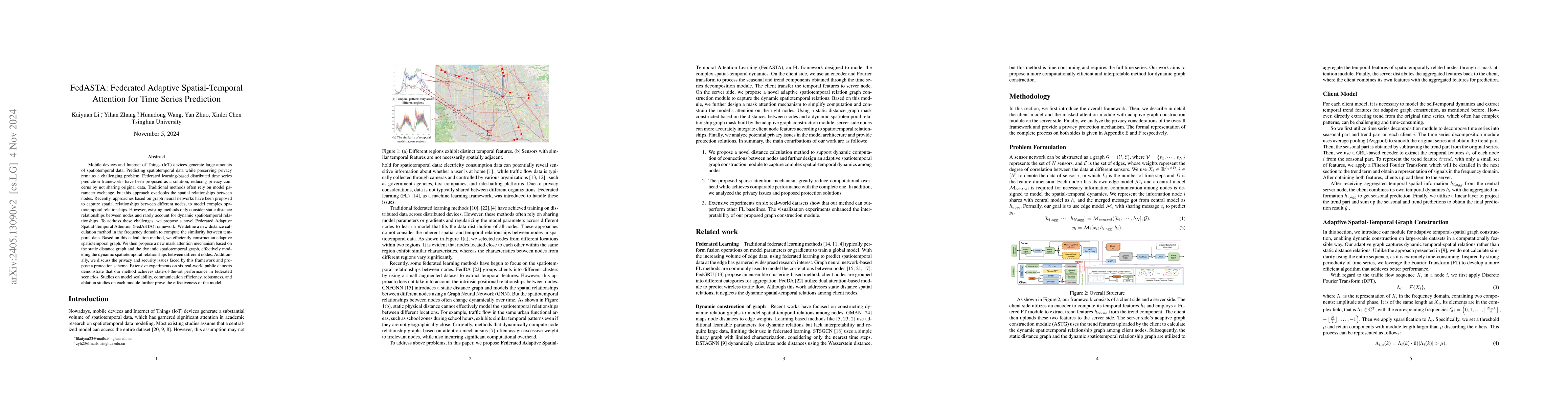 Thumbnail for FedASTA: Federated adaptive spatial-temporal attention for traffic flow
  prediction