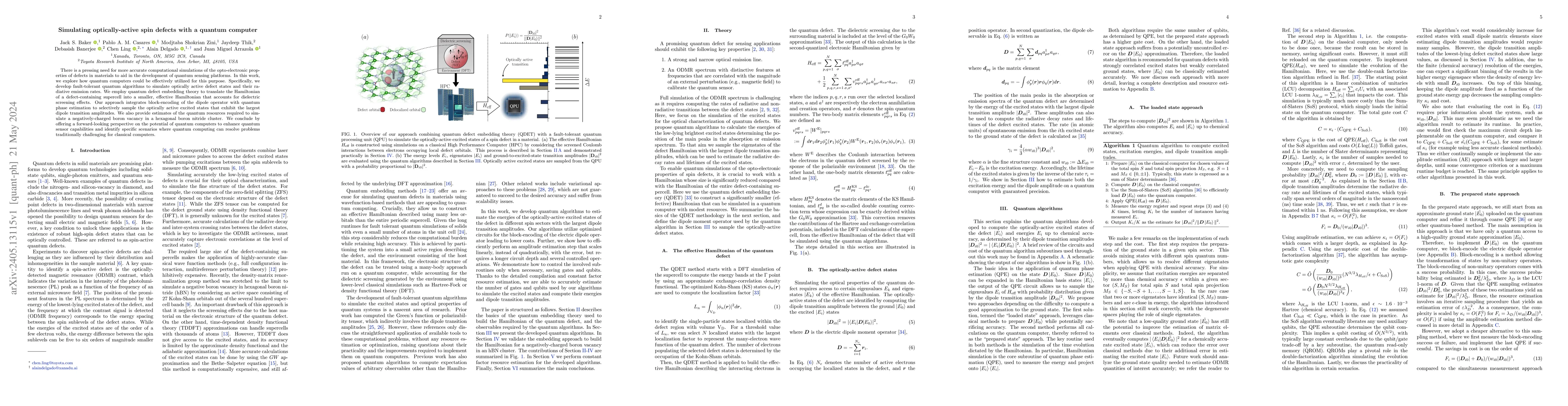 Thumbnail for Simulating optically-active spin defects with a quantum computer