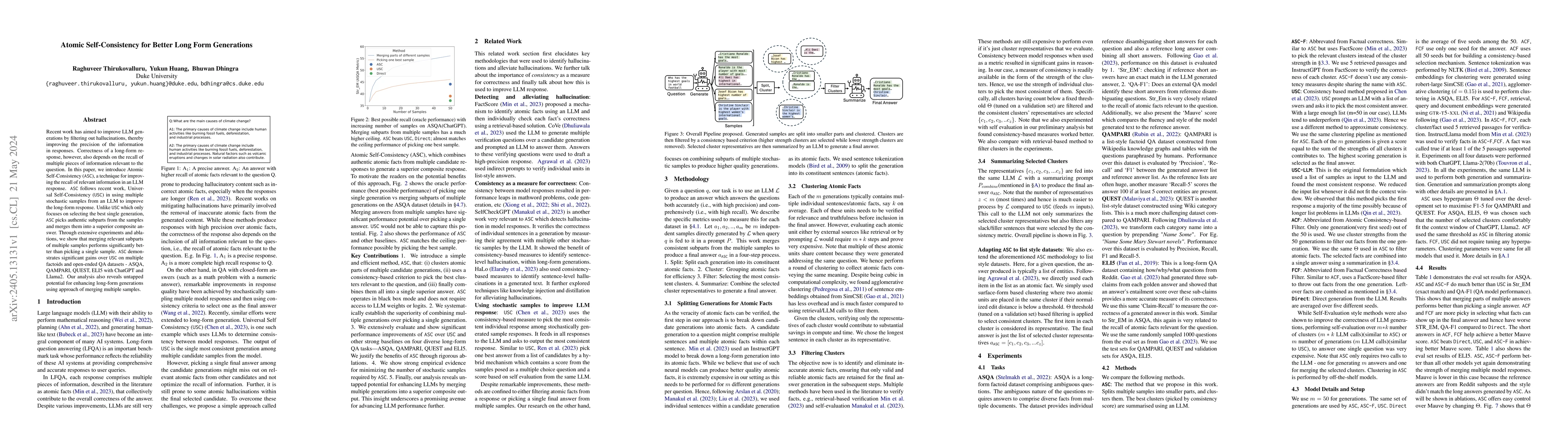 Thumbnail for Atomic Self-Consistency for Better Long Form Generations
