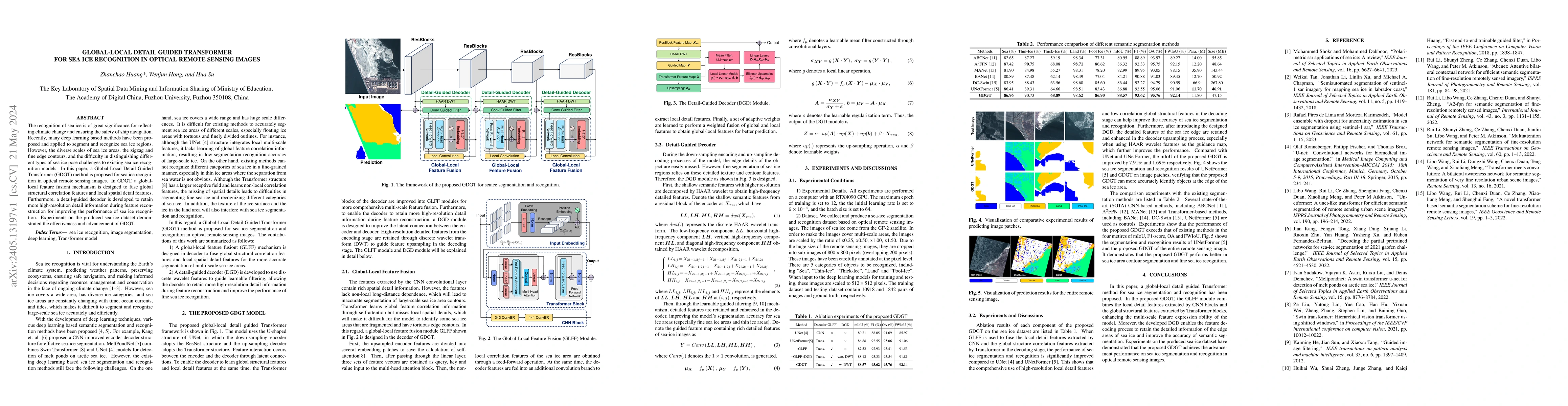 Thumbnail for Global-Local Detail Guided Transformer for Sea Ice Recognition in
  Optical Remote Sensing Images