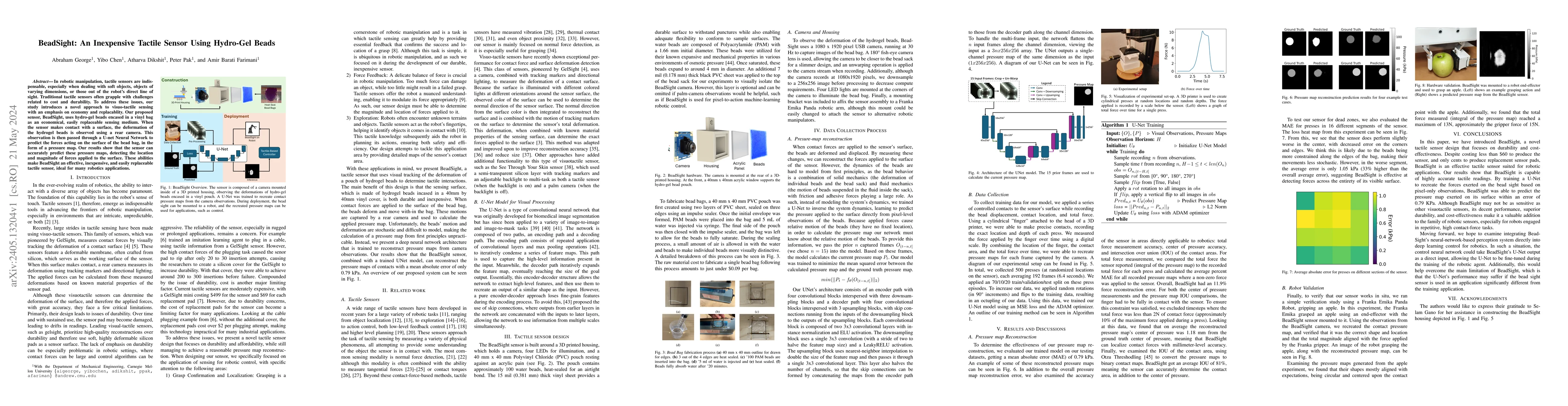 Thumbnail for BeadSight: An Inexpensive Tactile Sensor Using Hydro-Gel Beads