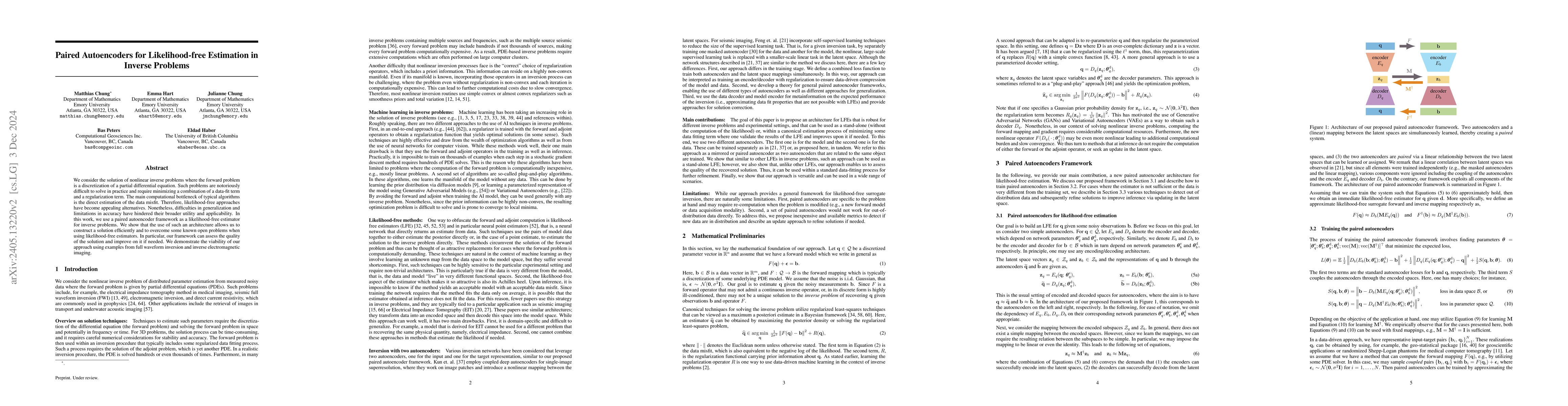 Thumbnail for Paired Autoencoders for Inverse Problems
