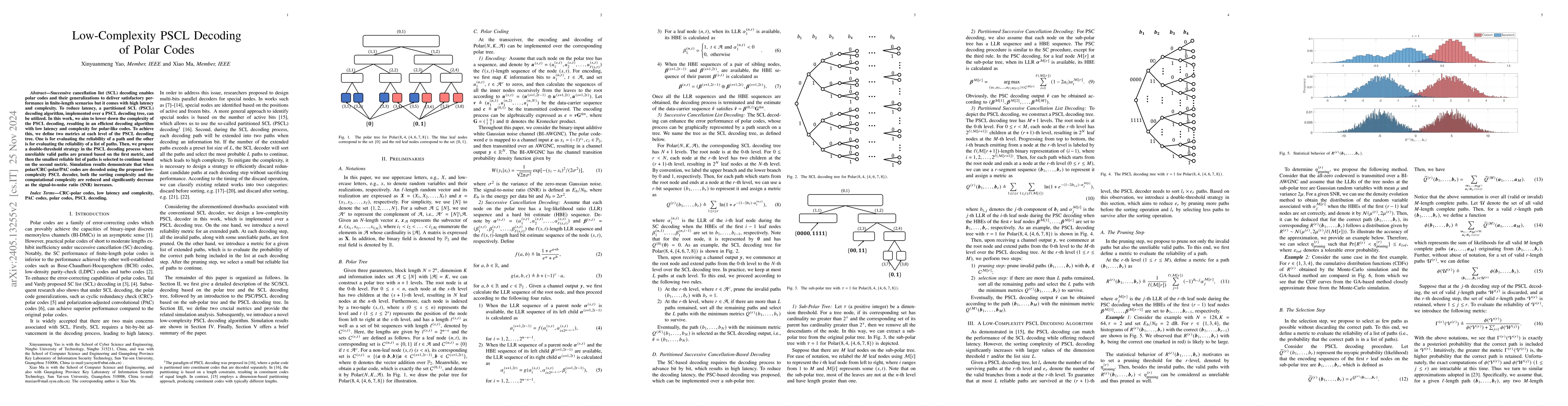 Thumbnail for Low-Complexity PSCL Decoding of Polar Codes