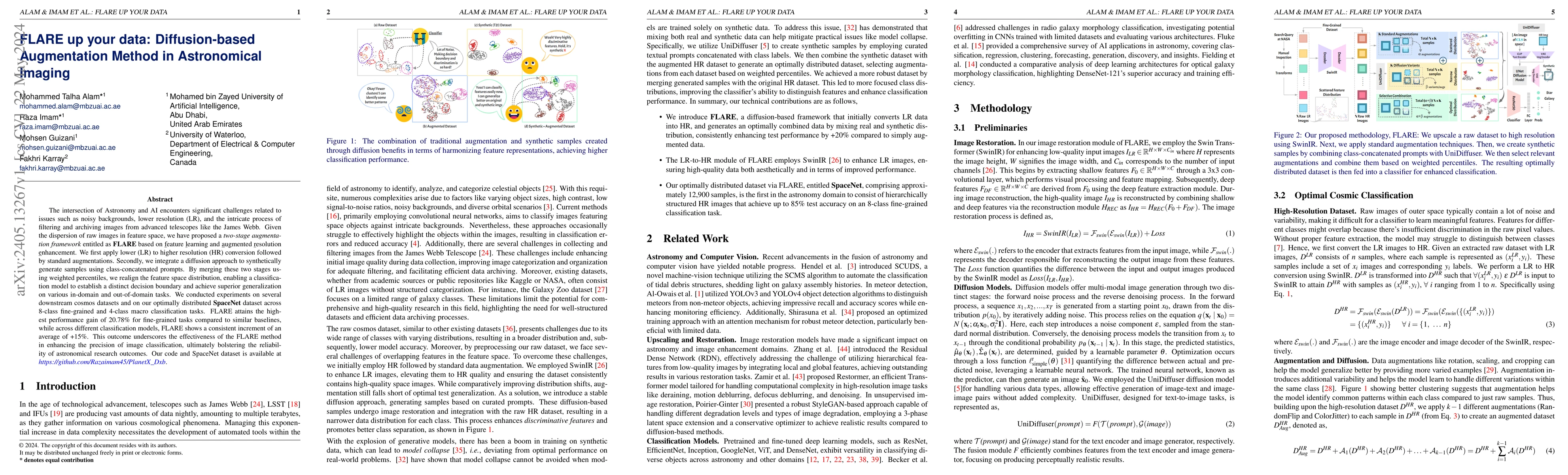 Thumbnail for FLARE up your data: Diffusion-based Augmentation Method in Astronomical
  Imaging