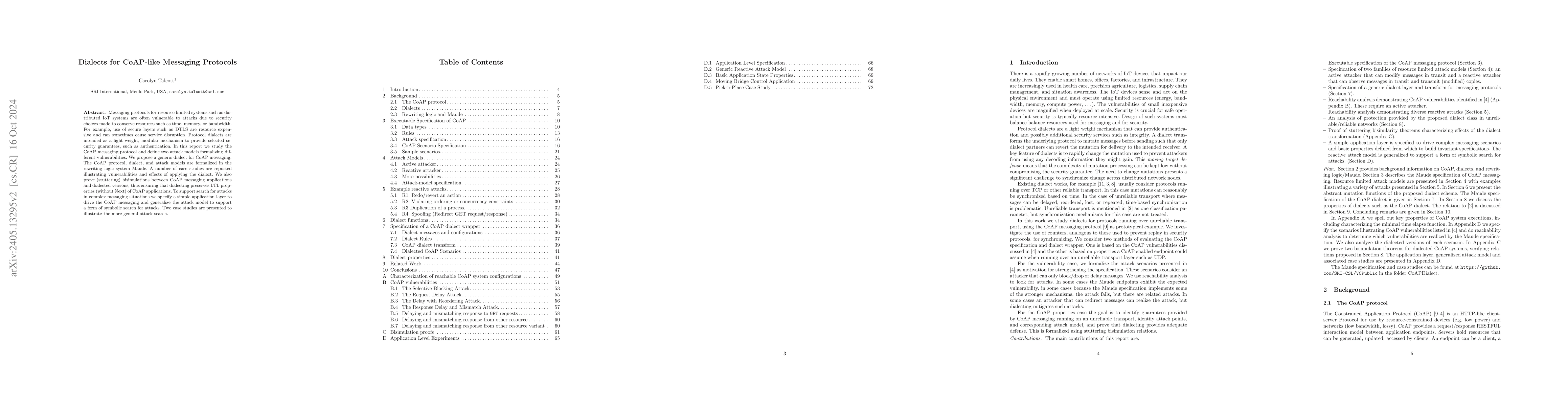 Thumbnail for Dialects for CoAP-like Messaging Protocols