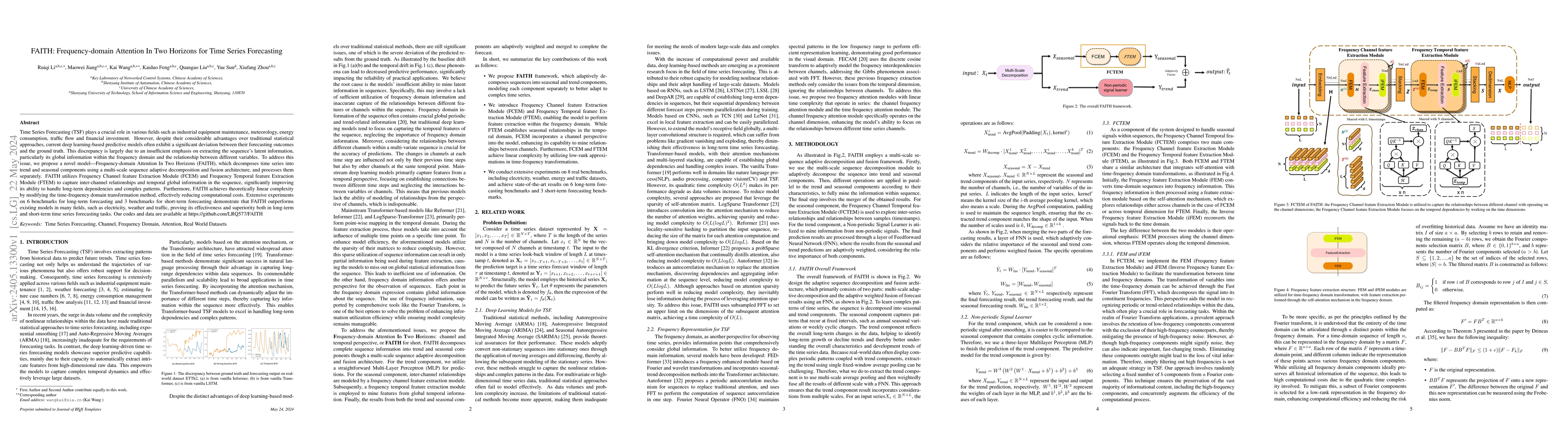 Thumbnail for FAITH: Frequency-domain Attention In Two Horizons for Time Series
  Forecasting
