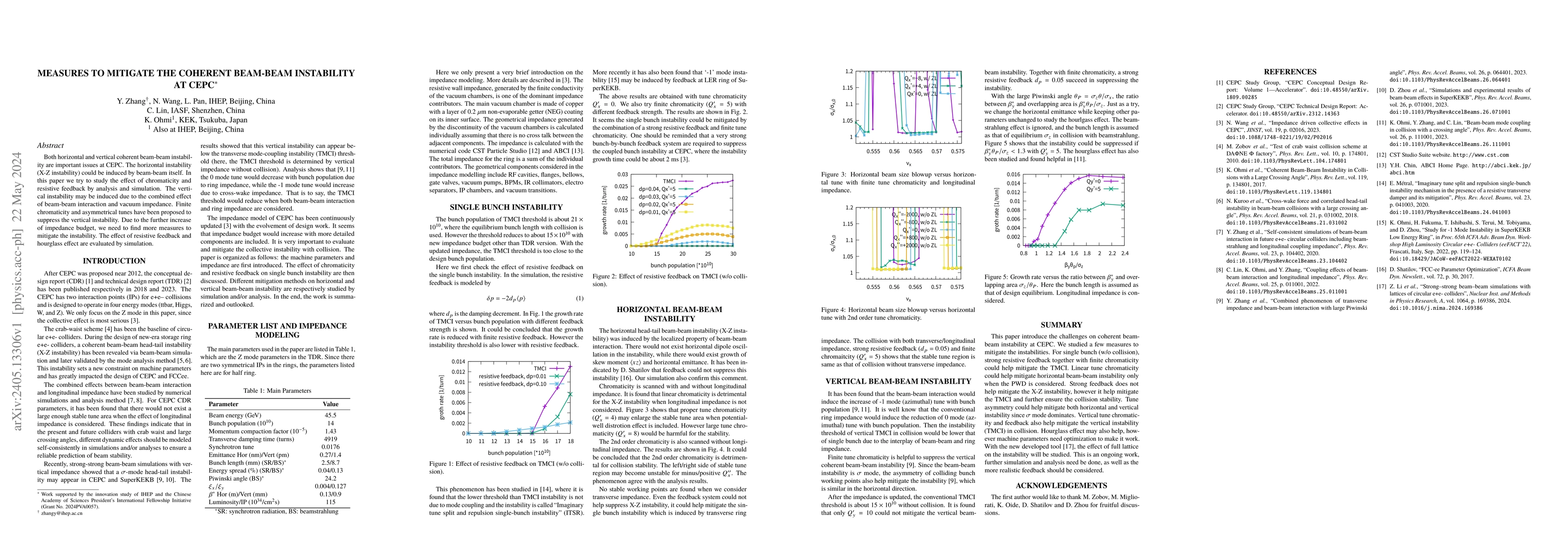 Thumbnail for Measures to mitigate the coherent beam-beam instability at CEPC