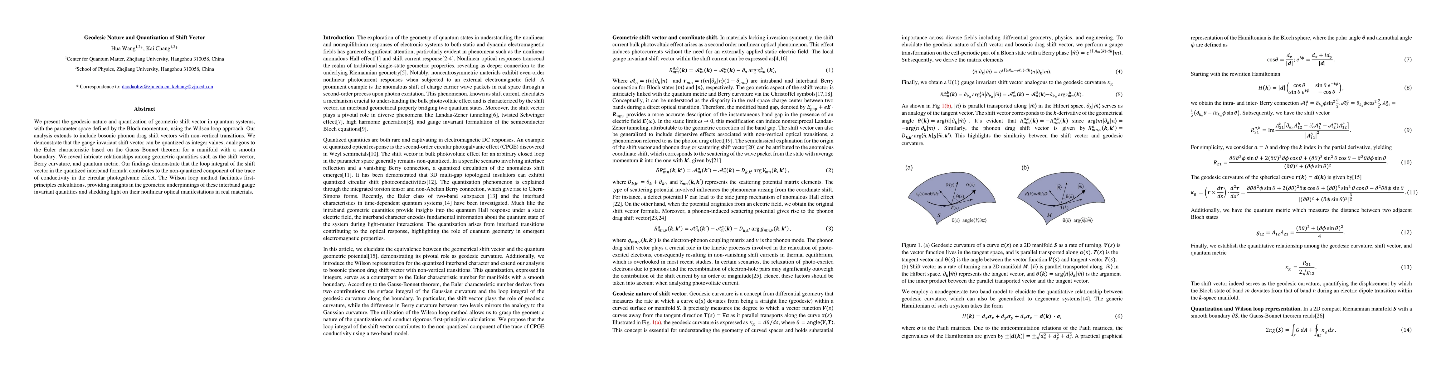 Thumbnail for Geodesic nature and quantization of shift vector