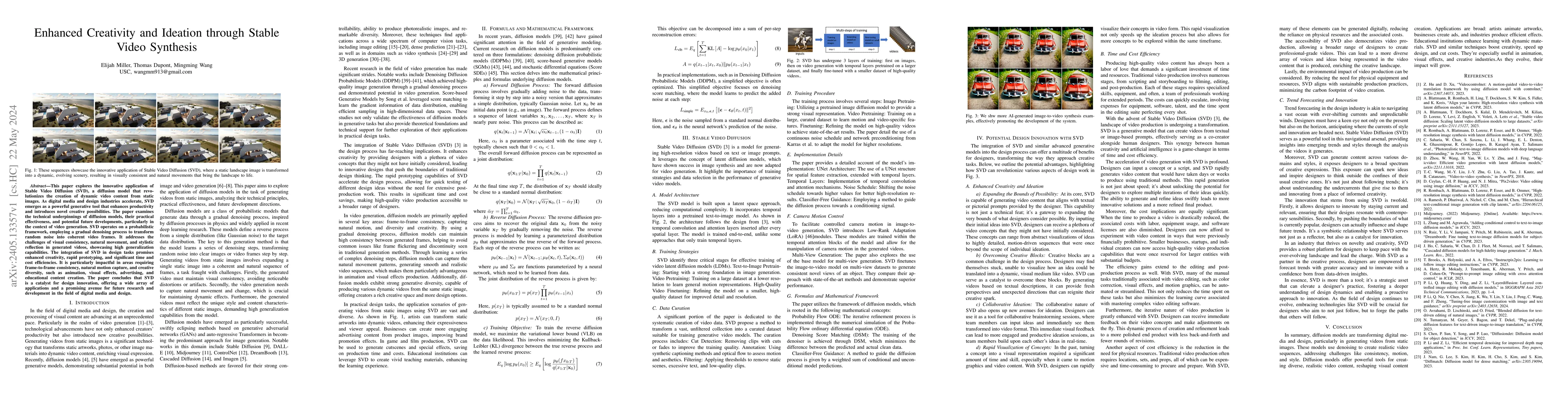 Thumbnail for Enhanced Creativity and Ideation through Stable Video Synthesis