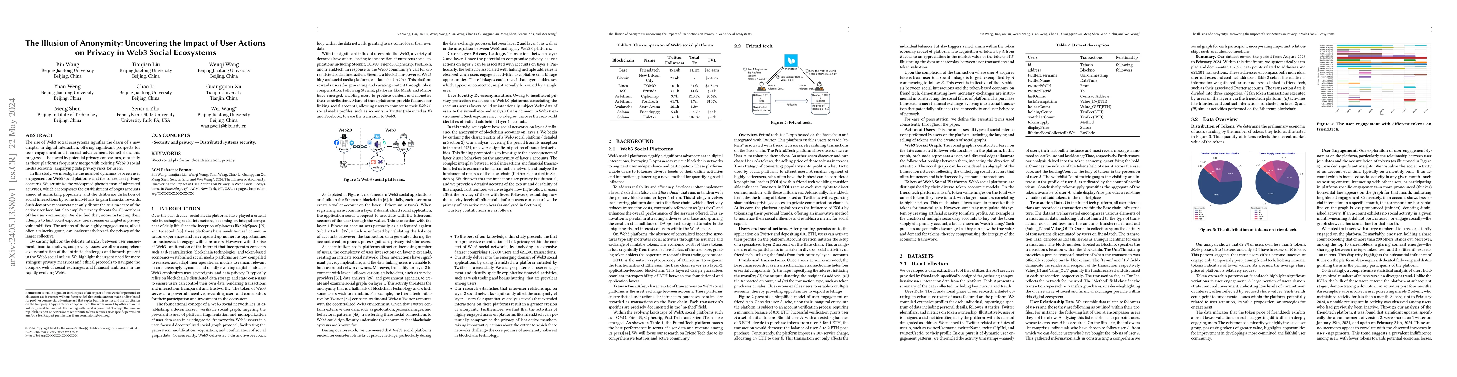 Thumbnail for The Illusion of Anonymity: Uncovering the Impact of User Actions on
  Privacy in Web3 Social Ecosystems