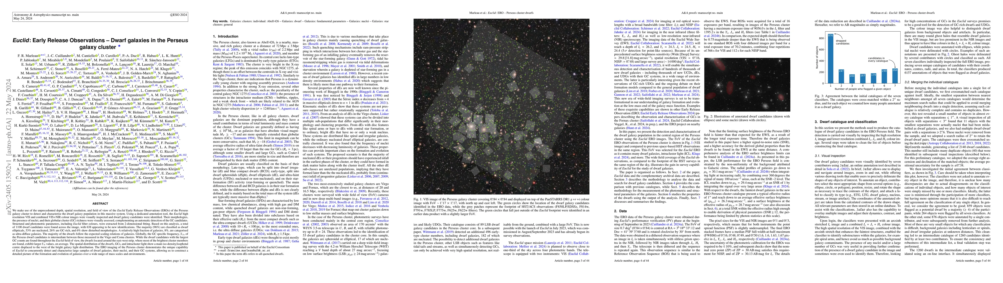 Thumbnail for Euclid: Early Release Observations -- Dwarf galaxies in the Perseus
  galaxy cluster