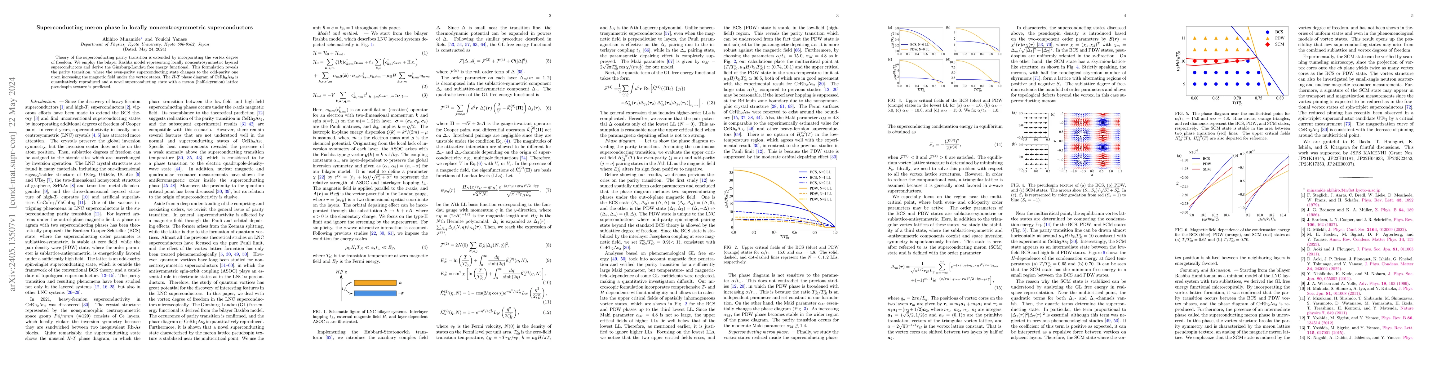 Thumbnail for Superconducting meron phase in locally noncentrosymmetric
  superconductors