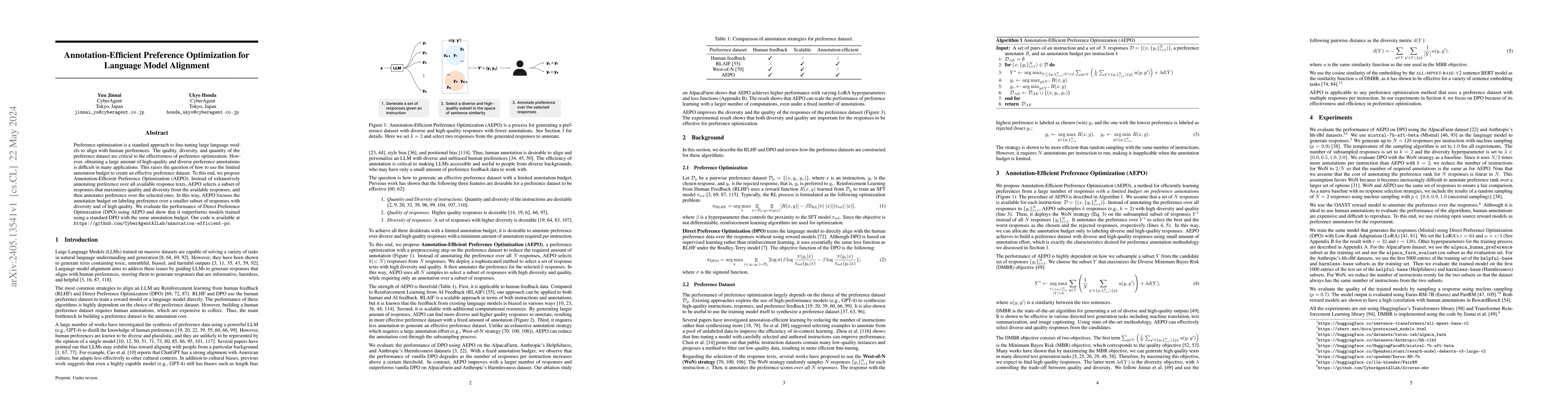 Thumbnail for Annotation-Efficient Preference Optimization for Language Model
  Alignment