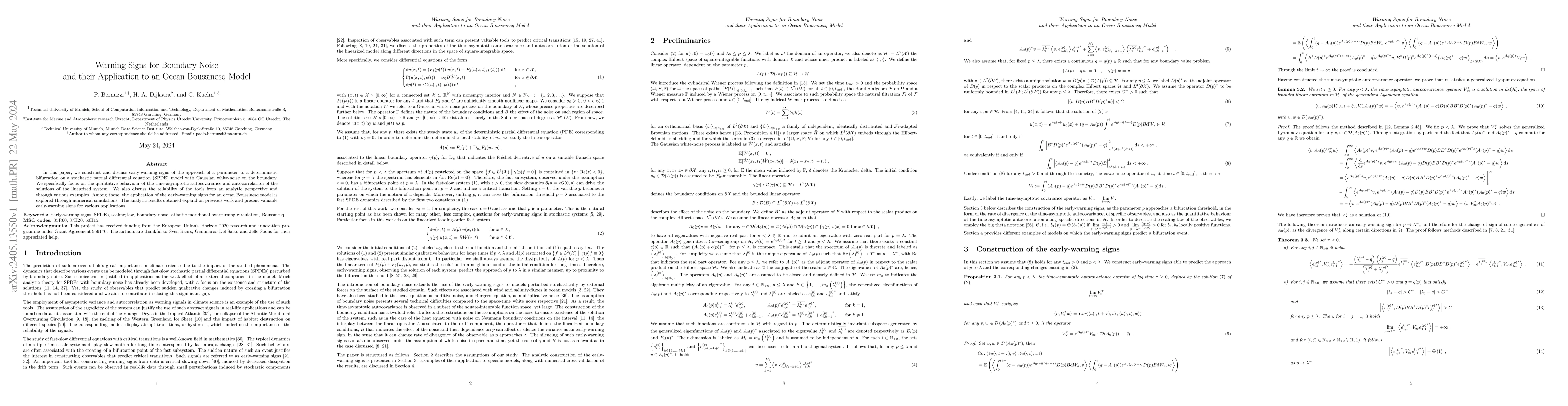 Thumbnail for Warning Signs for Boundary Noise and their Application to an Ocean
  Boussinesq Model