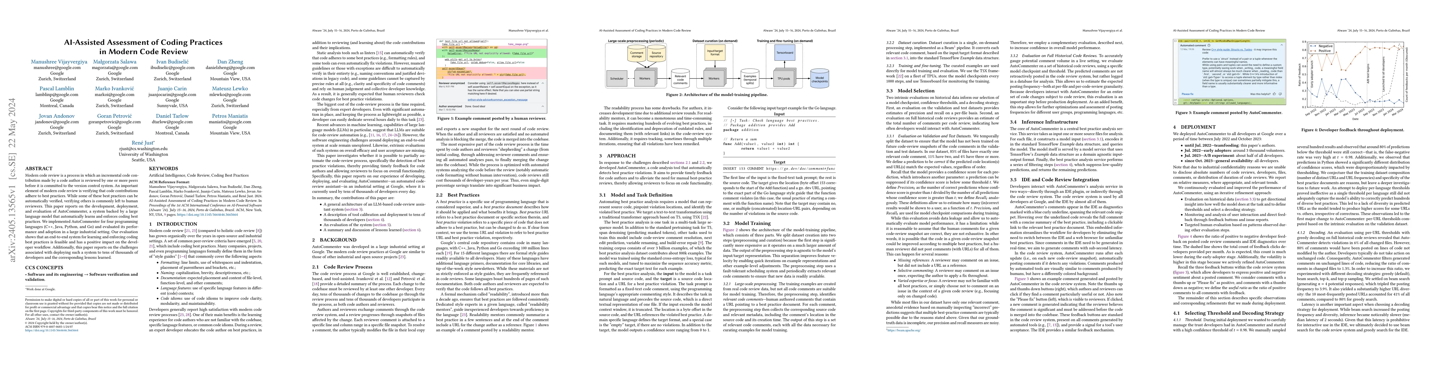 Thumbnail for AI-Assisted Assessment of Coding Practices in Modern Code Review