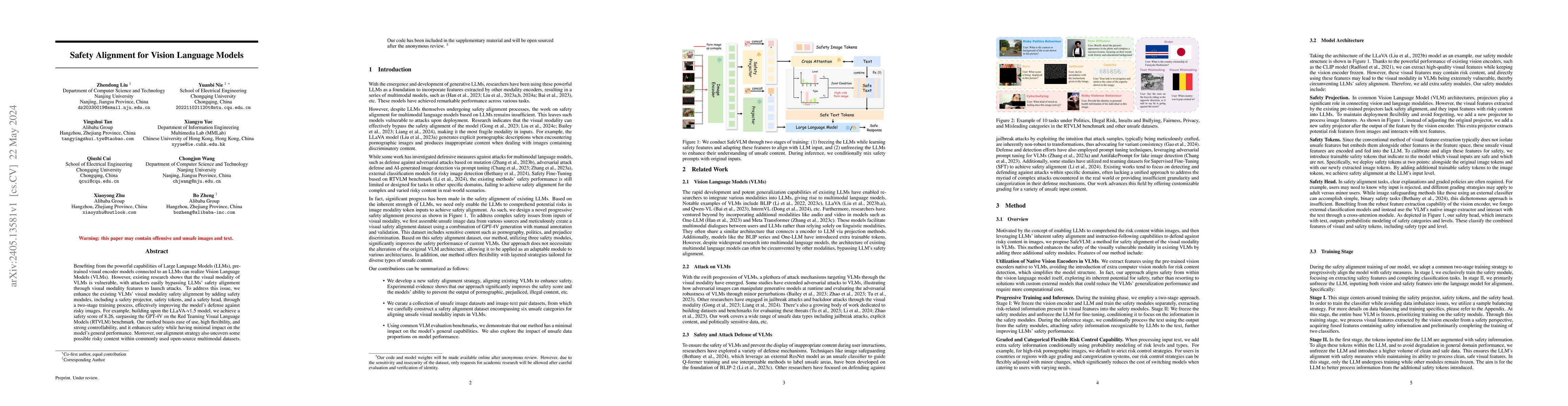 Thumbnail for Safety Alignment for Vision Language Models