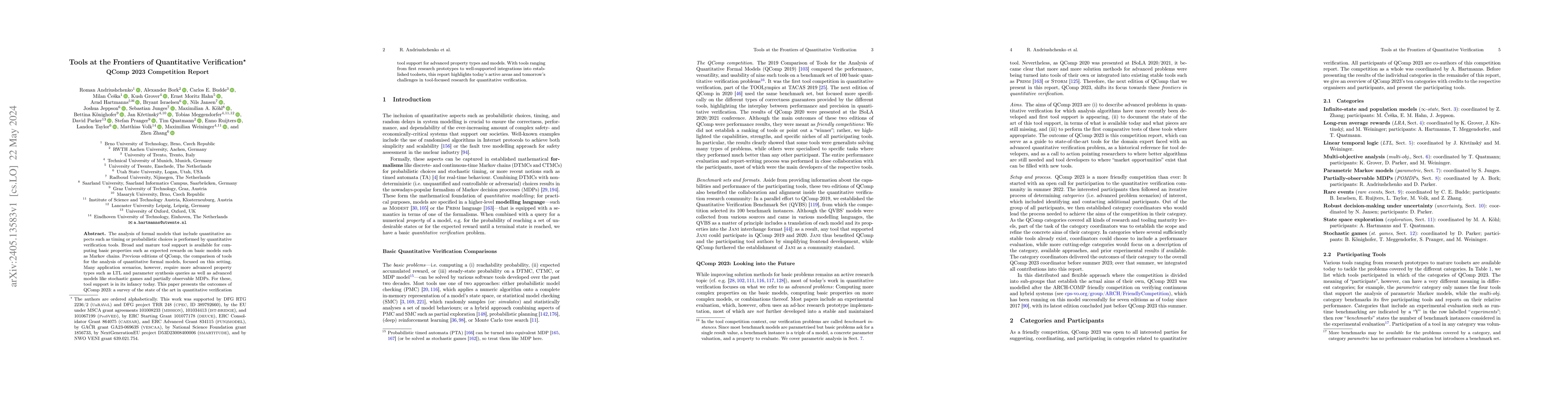 Thumbnail for Tools at the Frontiers of Quantitative Verification