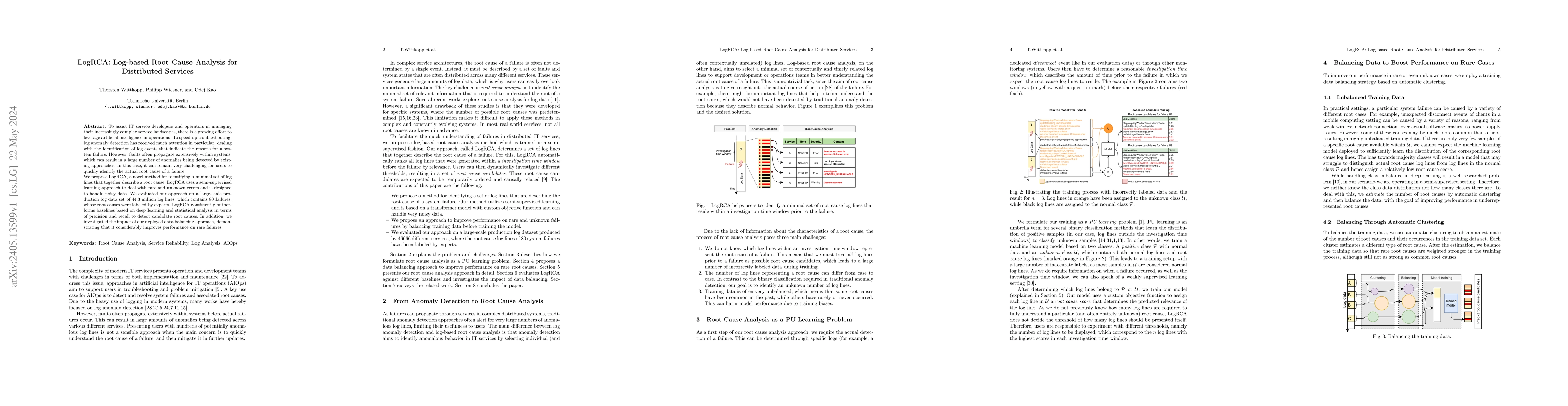 Thumbnail for LogRCA: Log-based Root Cause Analysis for Distributed Services