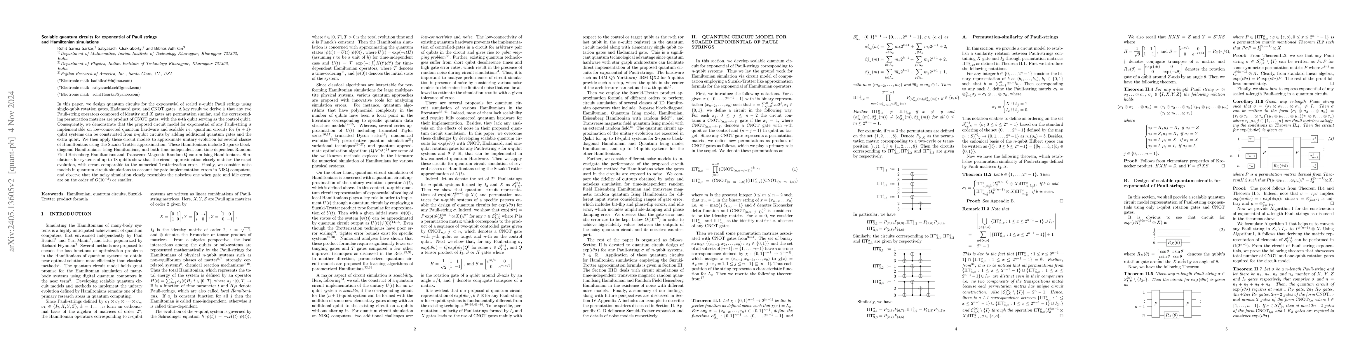 Thumbnail for Quantum circuit model for Hamiltonian simulation via Trotter
  decomposition