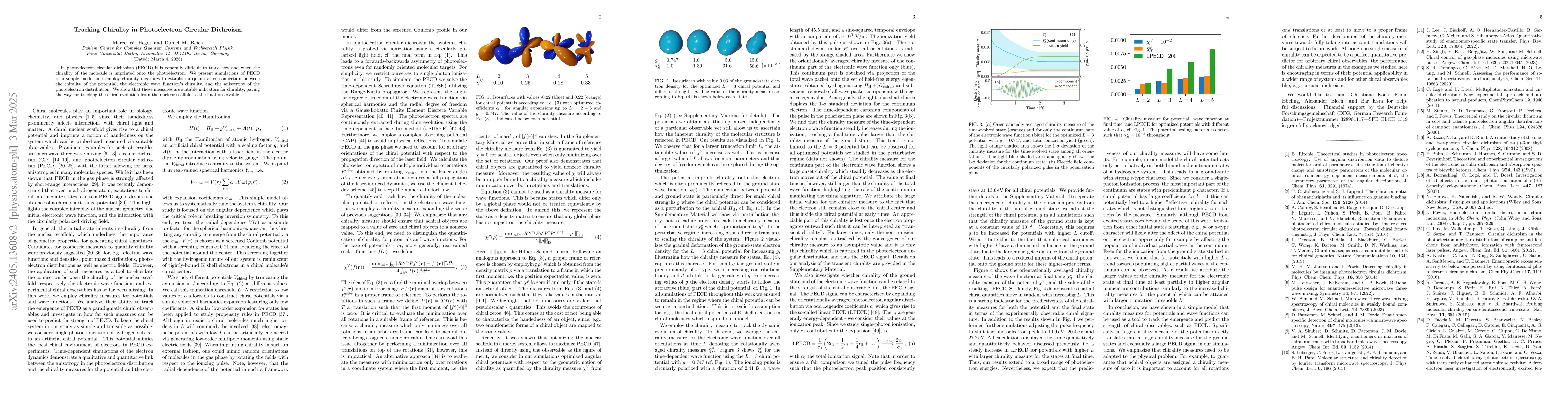 Thumbnail for Tracking Chirality in Photoelectron Circular Dichroism