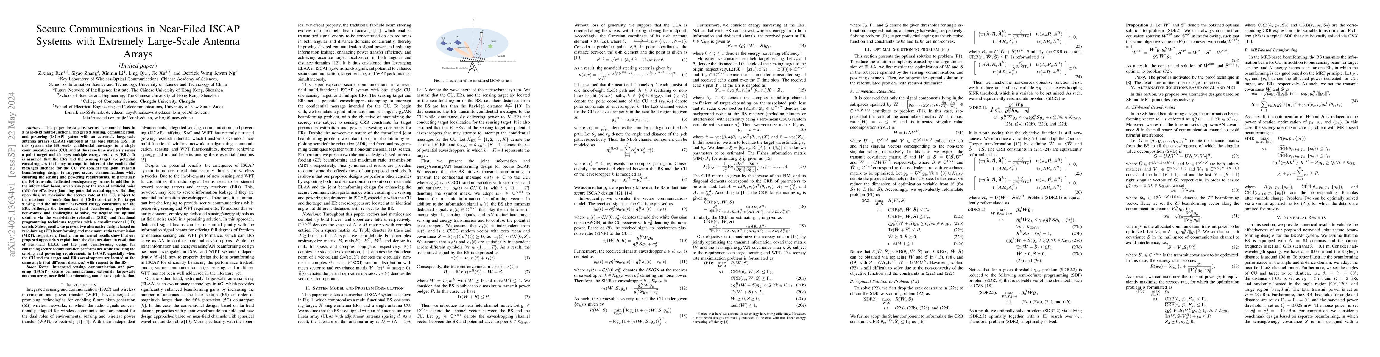 Thumbnail for Secure Communications in Near-Filed ISCAP Systems with Extremely
  Large-Scale Antenna Arrays