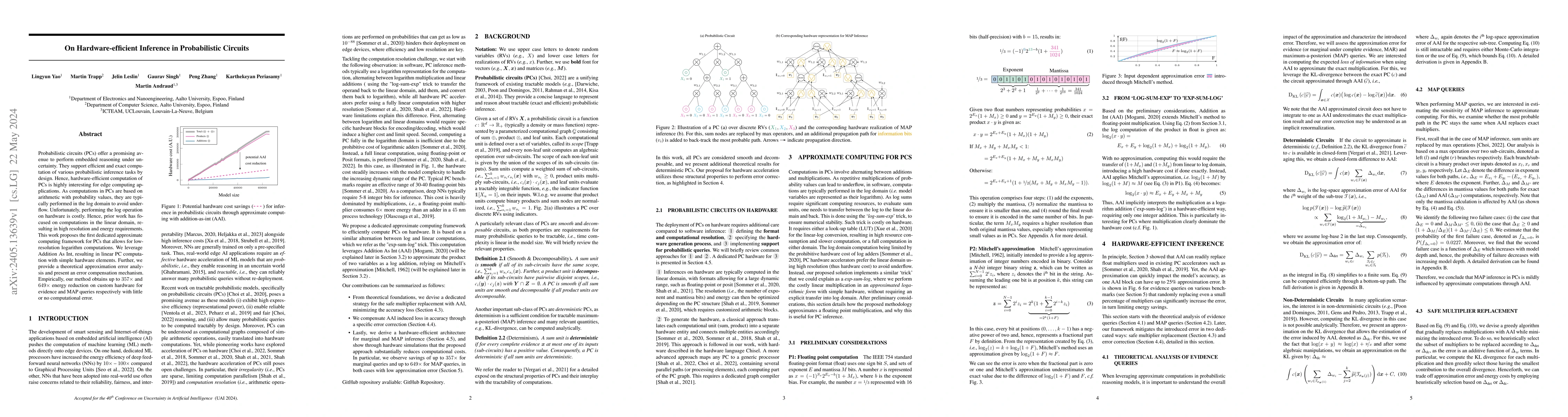 Thumbnail for On Hardware-efficient Inference in Probabilistic Circuits