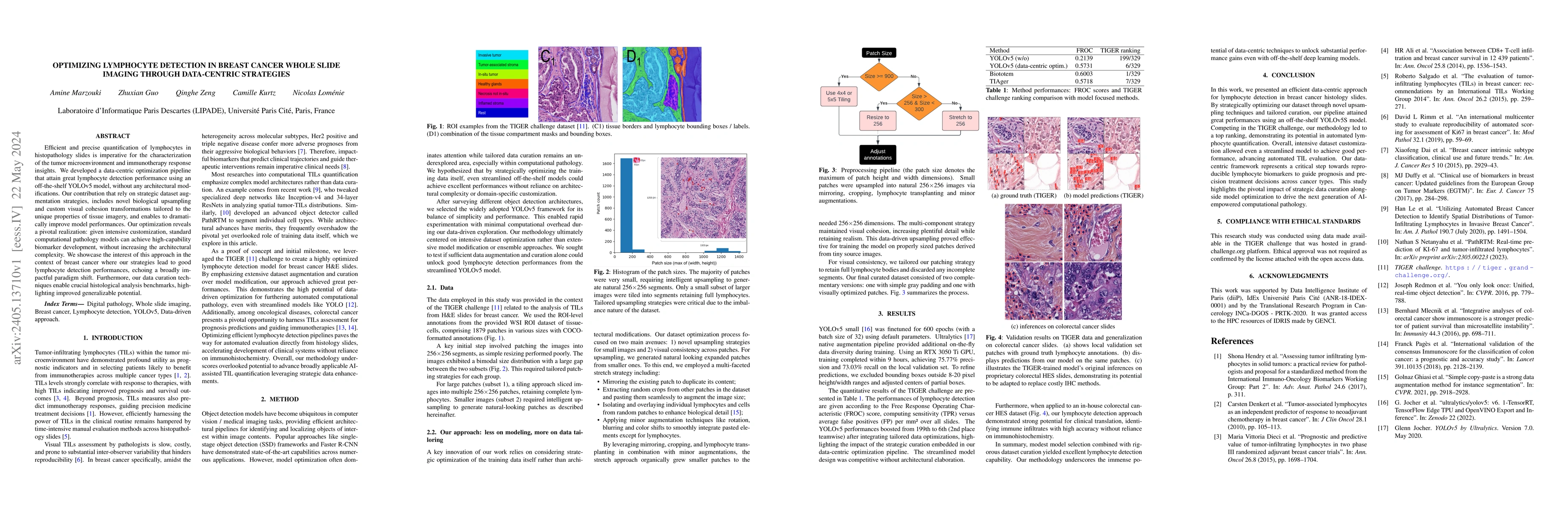 Thumbnail for Optimizing Lymphocyte Detection in Breast Cancer Whole Slide Imaging
  through Data-Centric Strategies
