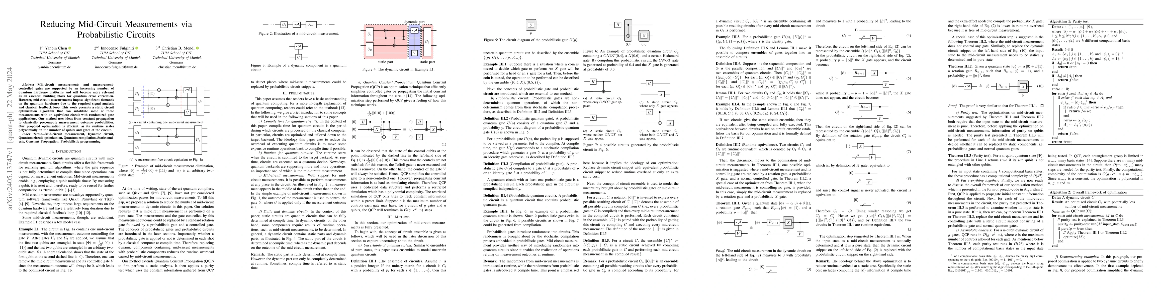 Thumbnail for Reducing Mid-Circuit Measurements via Probabilistic Circuits