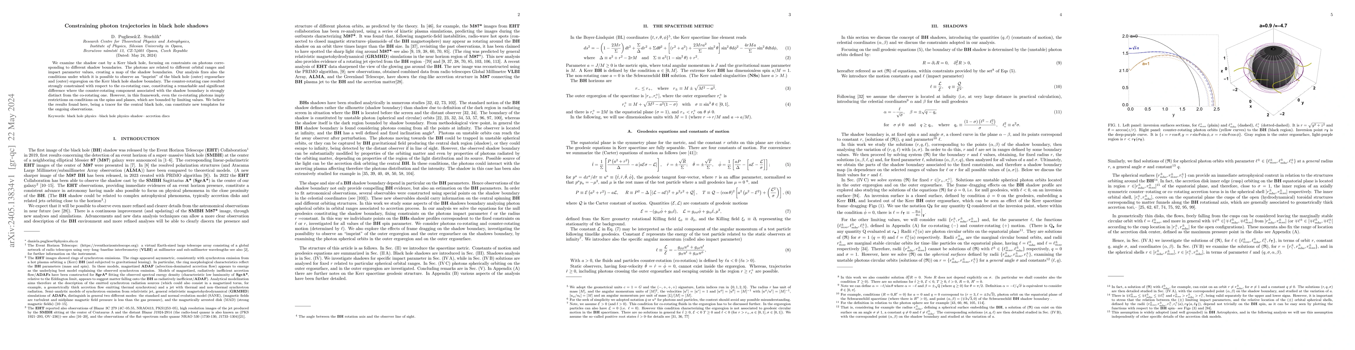 Thumbnail for Constraining photon trajectories in black hole shadows