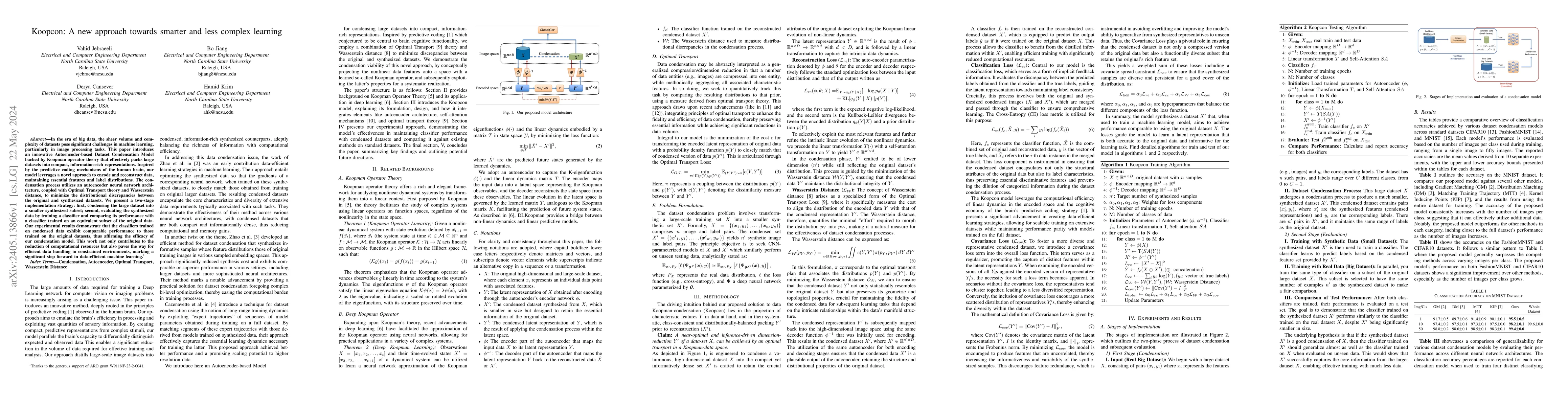 Thumbnail for Koopcon: A new approach towards smarter and less complex learning