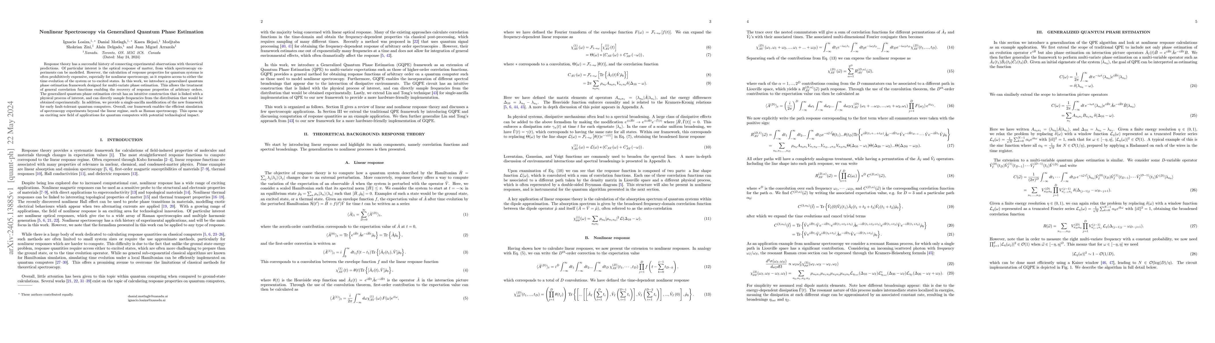 Thumbnail for Nonlinear Spectroscopy via Generalized Quantum Phase Estimation