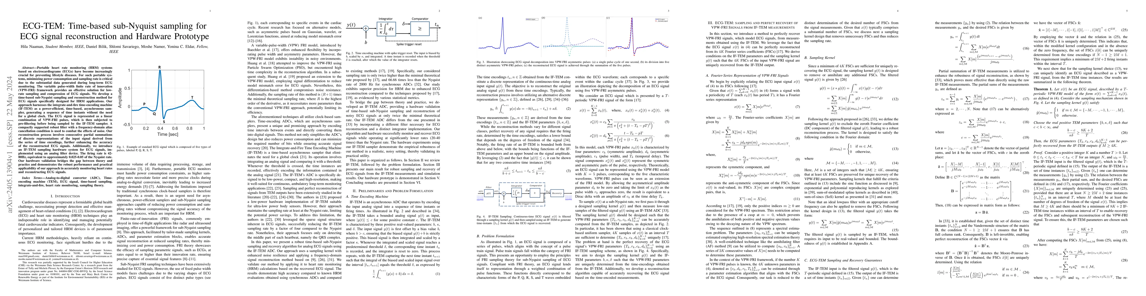 Thumbnail for ECG-TEM: Time-based sub-Nyquist sampling for ECG signal reconstruction
  and Hardware Prototype