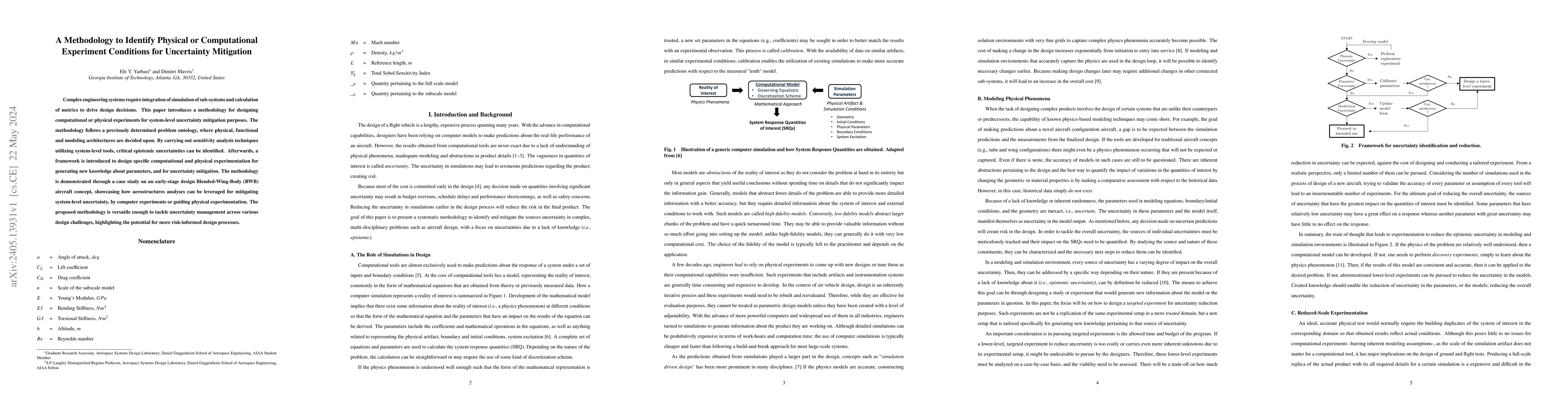 Thumbnail for A Methodology to Identify Physical or Computational Experiment
  Conditions for Uncertainty Mitigation