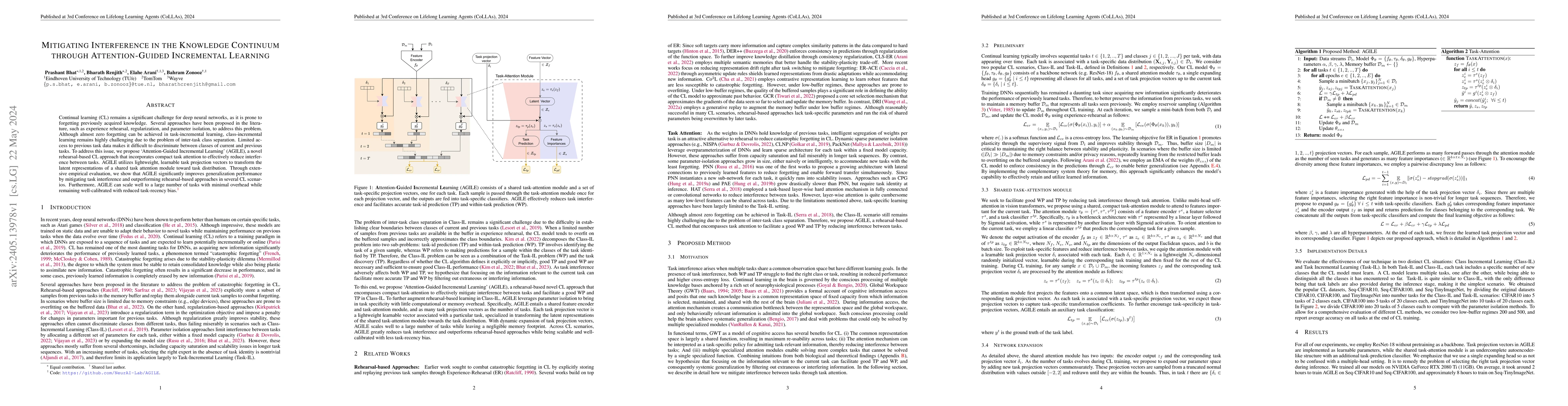 Thumbnail for Mitigating Interference in the Knowledge Continuum through
  Attention-Guided Incremental Learning