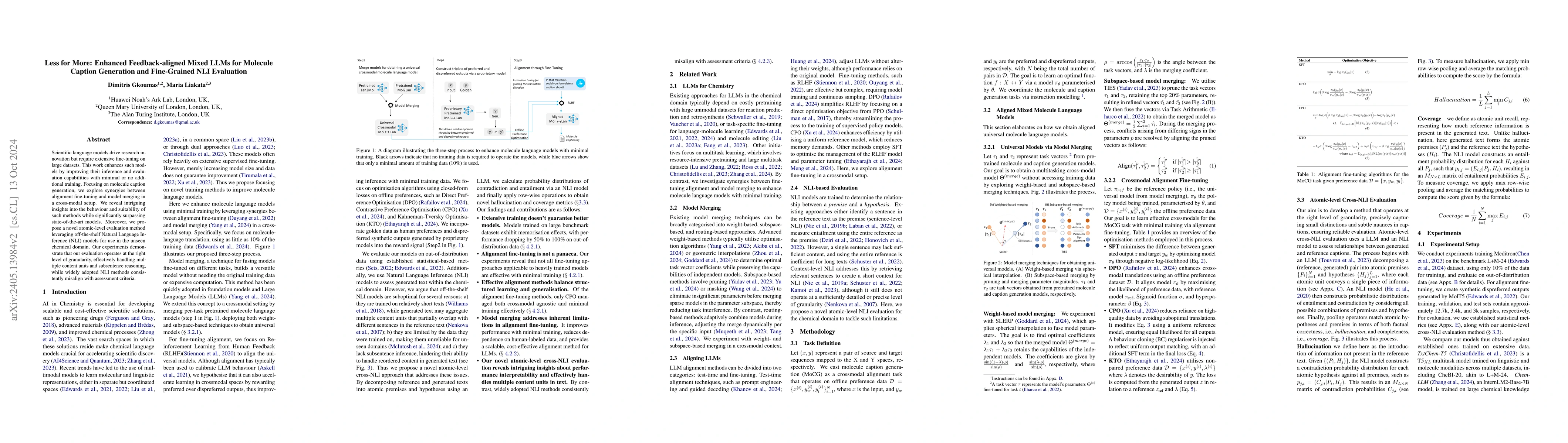 Thumbnail for Feedback-aligned Mixed LLMs for Machine Language-Molecule Translation