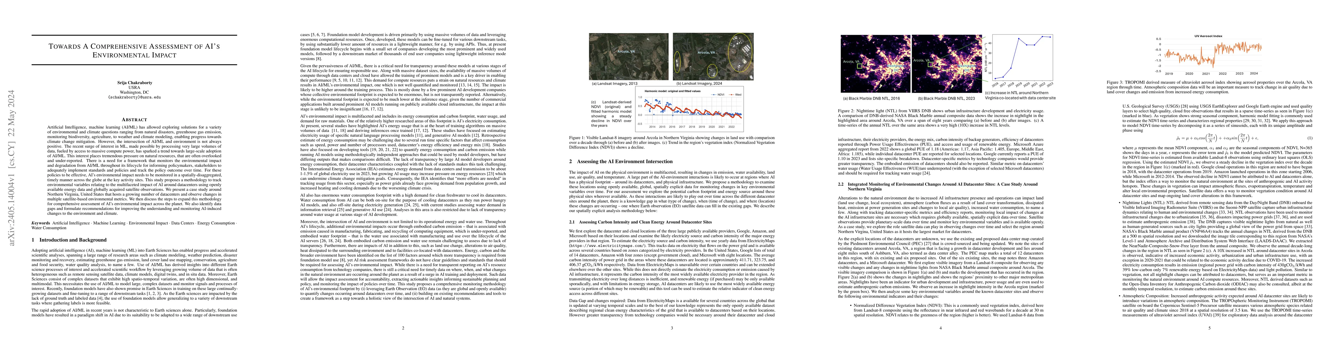 Thumbnail for Towards A Comprehensive Assessment of AI's Environmental Impact