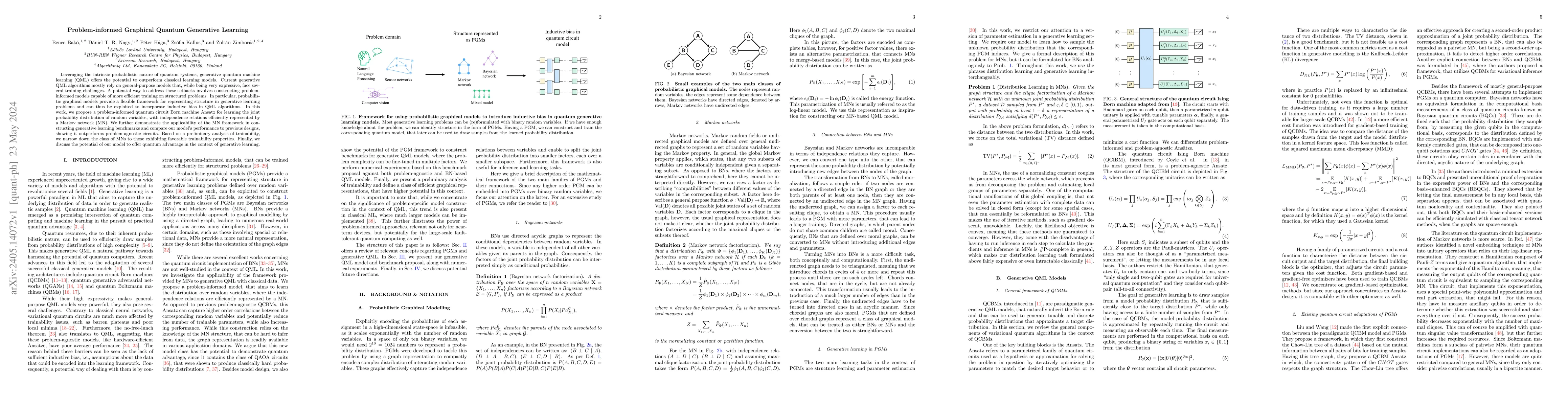 Thumbnail for Problem-informed Graphical Quantum Generative Learning