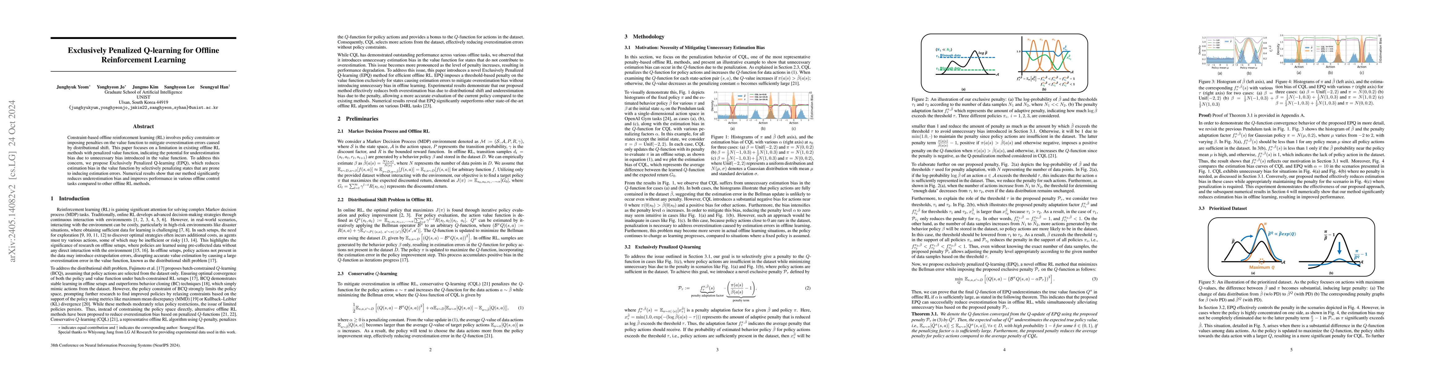 Thumbnail for Exclusively Penalized Q-learning for Offline Reinforcement Learning