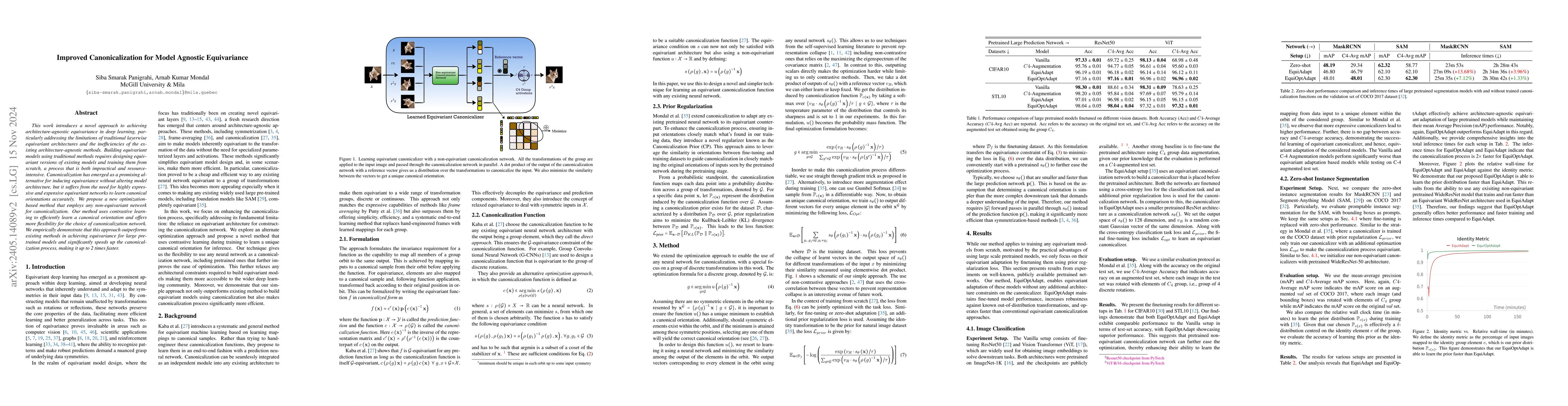 Thumbnail for Improved Canonicalization for Model Agnostic Equivariance